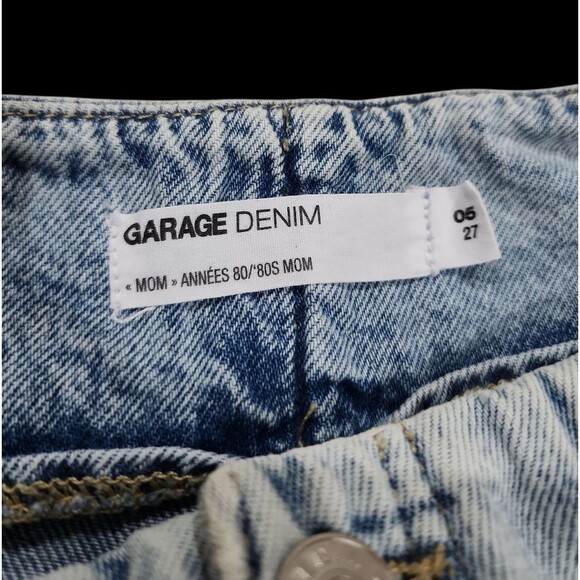 Garage Denim 80's Mom Jeans Light Wash Women Sz 05/27 Pleated Front Pockets - Picture 3 of 10